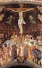 Crucifixion Paintings - Crucifixion [detail] by Andrea Bonaiuti da Firenze